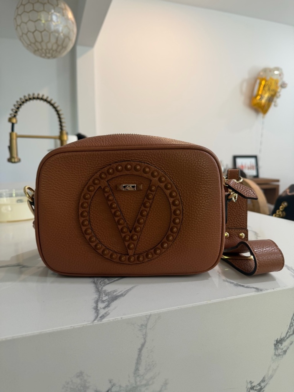 Valentino Mia Rock Leather crossbody purse